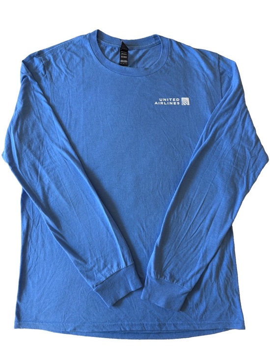 United Airlines Other - Men’s Blue United Long-Sleeve T-Shirt in Size M